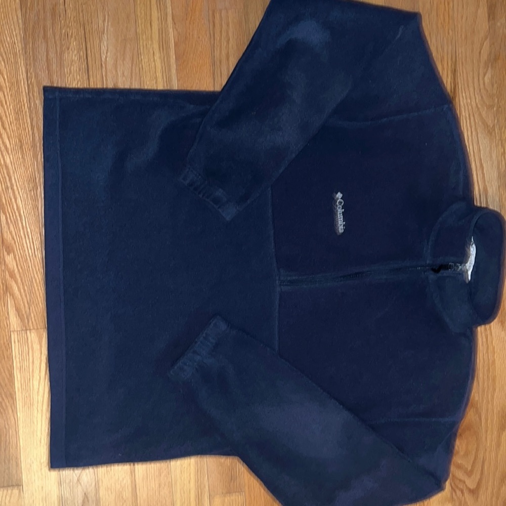 Navy blue half zip Columbia sweatshirt size Large